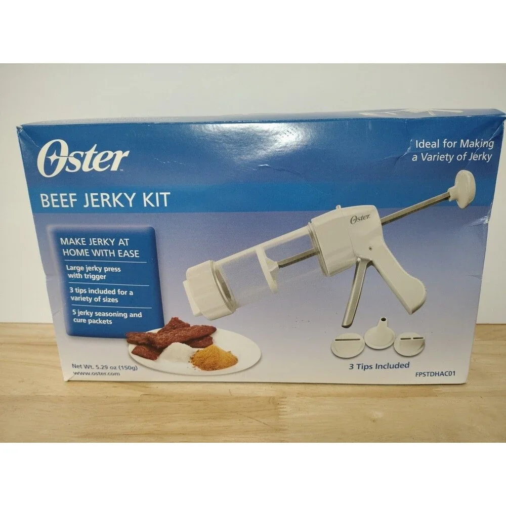 Oyster Beef Jerky Press Kit FPSTDHAC01 New Open Box 3 Tips And Jerky Press Set